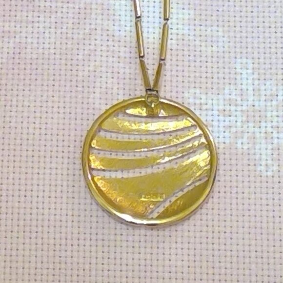 Monet Gold and Silver Tone Necklace - Picture 2 of 4